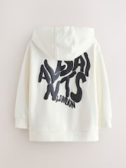 smALLSAINTS White Oversized Orlando Pullover Hoodie - Image 7 of 11