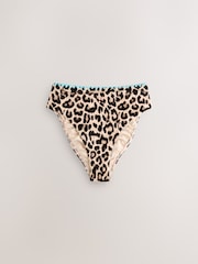 Never Fully Dressed Leopard High Waist Bikini Bottom - Image 4 of 6