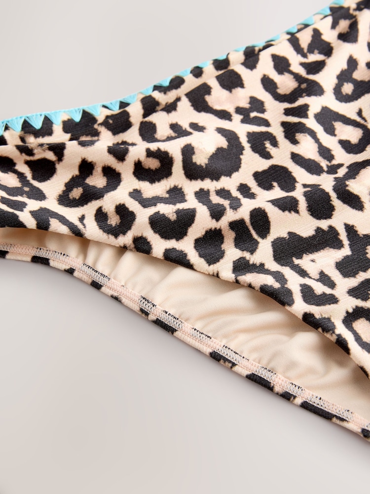 Never Fully Dressed Leopard High Waist Bikini Bottom - Image 6 of 6