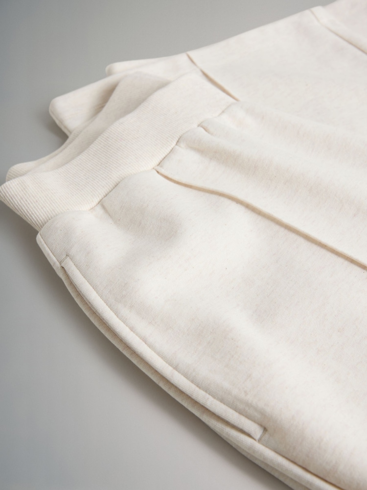 The Set 2 Pack Wide Leg Jogger Chocolate Brown/Cream - Image 5 of 5