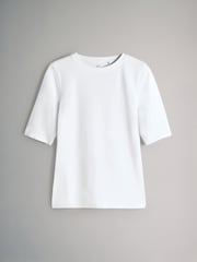 The Set 4 Pack Crew Neck Half Sleeve T-Shirts Blue/Light Blue/Cream/White - Image 2 of 6