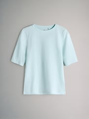 The Set 4 Pack Crew Neck Half Sleeve T-Shirts Blue/Light Blue/Cream/White - Image 3 of 6