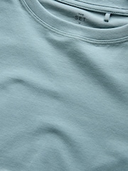 The Set 4 Pack Crew Neck Half Sleeve T-Shirts Blue/Light Blue/Cream/White - Image 6 of 6