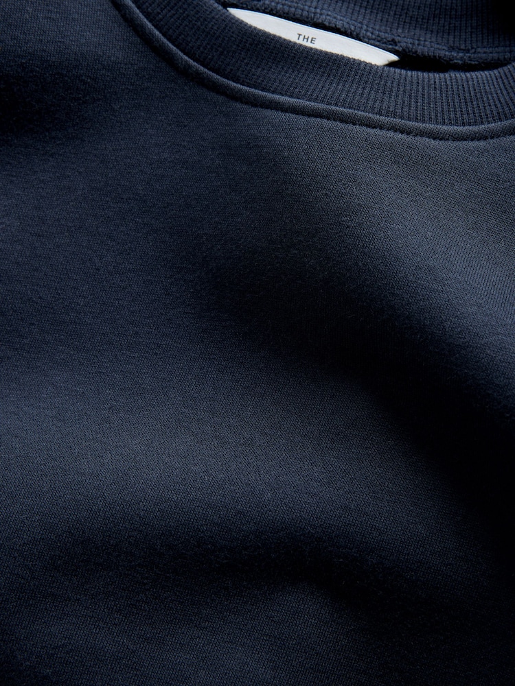 The Set Navy/Oatmeal 4 Pack Crew Neck Sweat and Wide Leg Joggers - Image 7 of 7 The Set Navy/Oatmeal 4 Pack Crew Neck Sweat and Wide Leg Joggers - Image 7 of 7