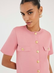 River Island Pink Military T-Shirt - Image 4 of 4