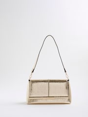 River Island Gold Bar Front Clutch Bag - Image 1 of 6