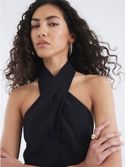 River Island Black Halterneck Waistcoat - Image 3 of 4
