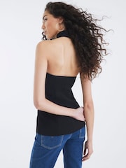 River Island Black Halterneck Waistcoat - Image 4 of 4