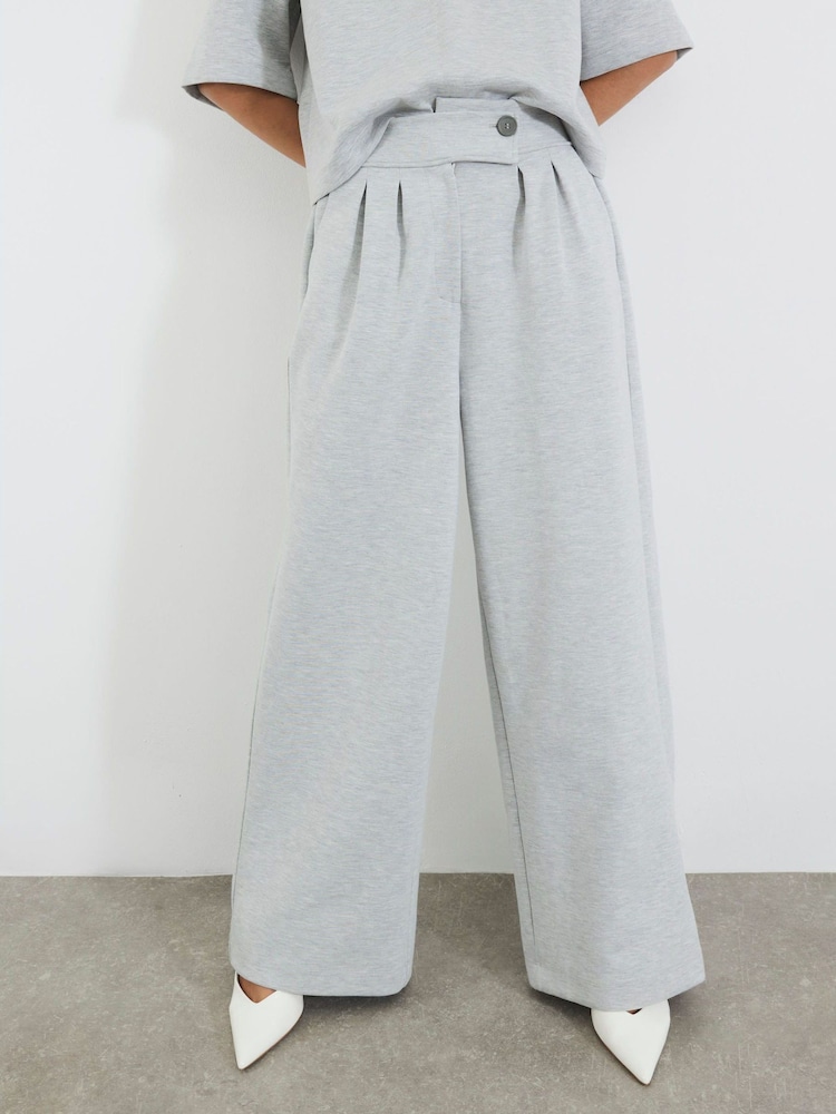 River Island Marl Tailored Interlock Trousers - Imagem 1 de 4