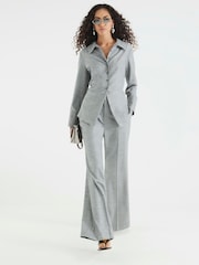 River Island Marl Tailored Interlock Trousers - Imagem 4 de 4