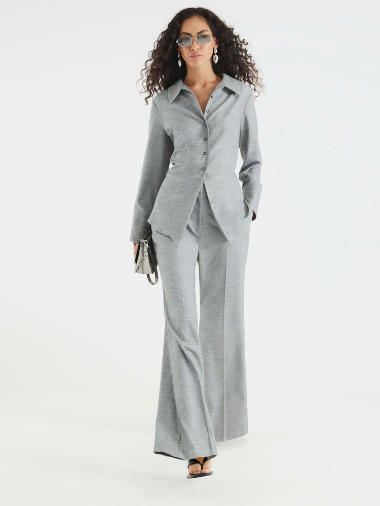 River Island Marl Tailored Interlock Trousers - Imagem 4 de 4