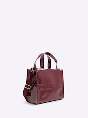 River Island Red Embossed Tote Bag - Image 2 of 5