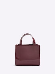 River Island Red Embossed Tote Bag - Image 3 of 5