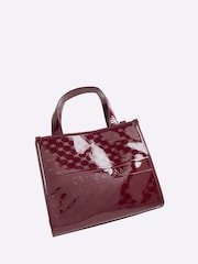 River Island Red Embossed Tote Bag - Image 4 of 5