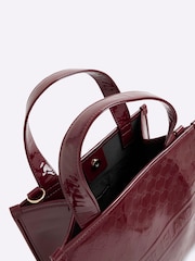 River Island Red Embossed Tote Bag - Image 5 of 5