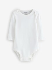 Huggies Baby Long Sleeve Envolope Neck Bodysuits 3 Pack - Image 2 of 4