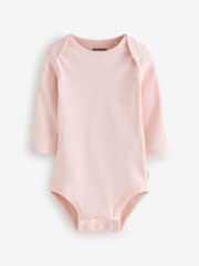 Huggies Baby Long Sleeve Envolope Neck Bodysuits 3 Pack - Image 4 of 4
