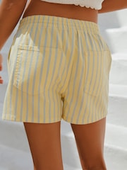 Yellow Stripe Pull On Shorts - Image 3 of 8