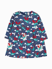 Frugi Blue Cosy Amelia Dress - Image 1 of 3
