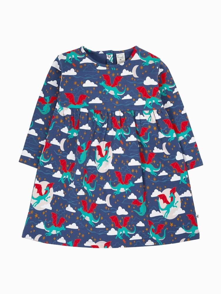 Frugi Blue Cosy Amelia Dress - Image 1 of 3