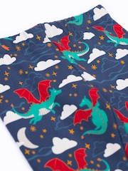 Frugi Blue Cosy Leggings - Image 3 of 4
