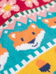 Frugi Blue Robyn Fairisle Cardigan - Image 5 of 5