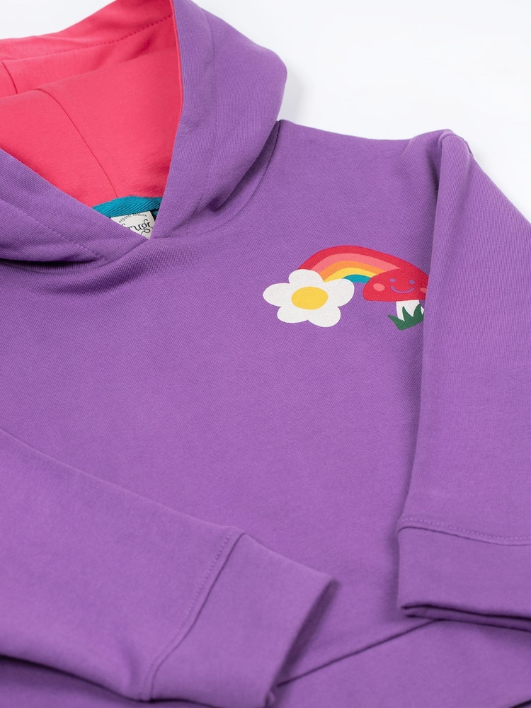 Frugi Purple Lissie Oversized Hoodie - Image 2 of 3