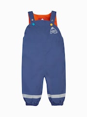 Frugi Little Blue Waterproof Dungarees - Image 1 of 6