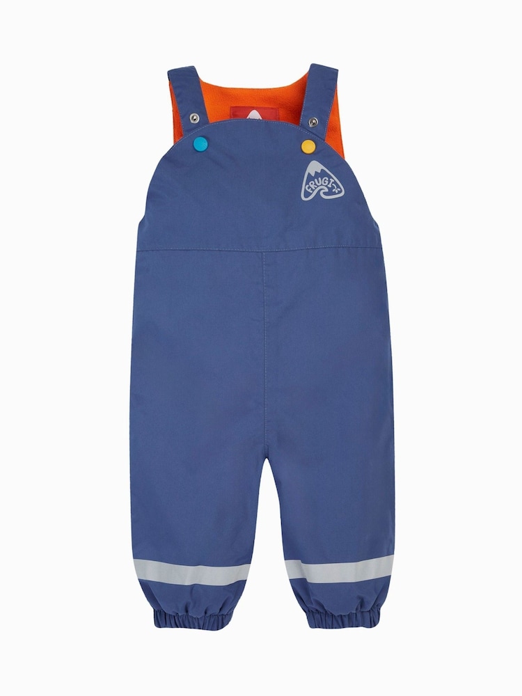 Frugi Little Blue Waterproof Dungarees - Image 1 of 6 Frugi Little Blue Waterproof Dungarees - Image 1 of 6