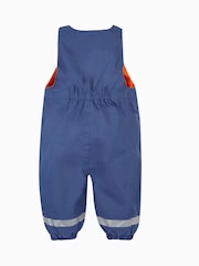 Frugi Little Blue Waterproof Dungarees - Image 3 of 6