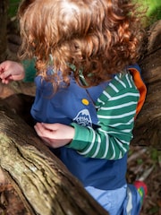 Frugi Little Blue Waterproof Dungarees - Image 4 of 6