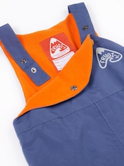 Frugi Little Blue Waterproof Dungarees - Image 5 of 6