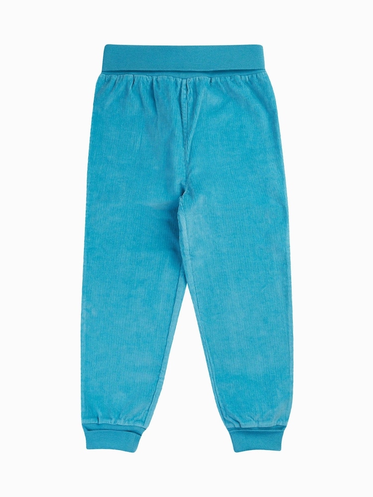 Frugi Blue Carrot Cord Pull Ups Trousers - Image 1 of 4