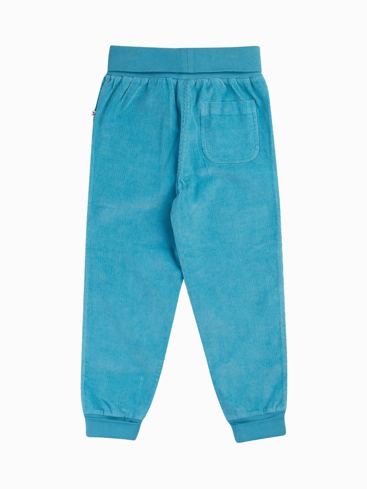 Frugi Blue Carrot Cord Pull Ups Trousers - Image 2 of 4