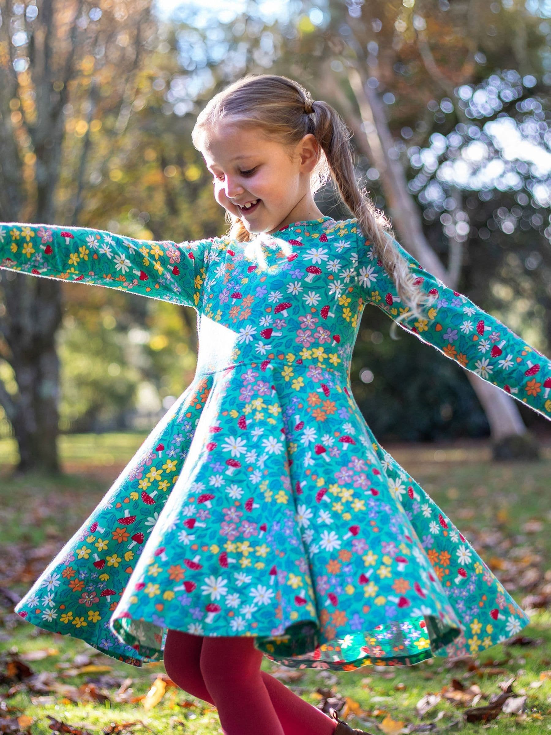 frugi perfect day skater dress Sofia Skater Dress
