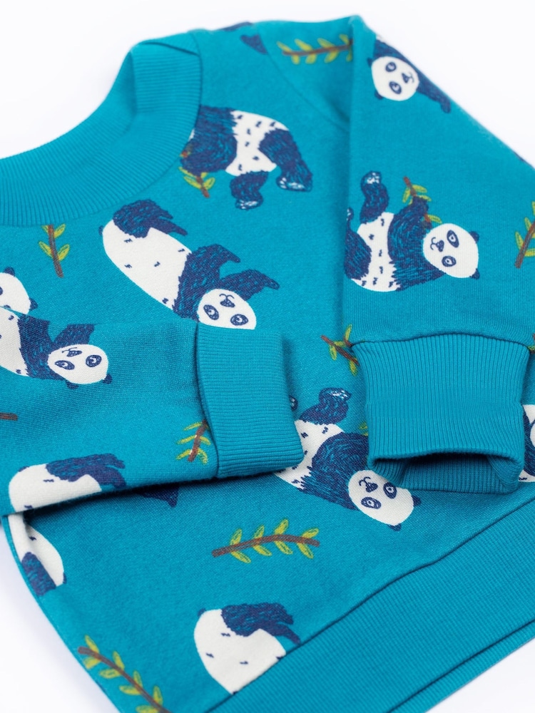 Frugi Blue Easy On Printed Jumper - Image 2 of 3 Frugi Blue Easy On Printed Jumper - Image 2 of 3
