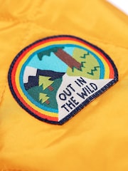 Frugi Yellow Robin Reversible Quilted Jacket - Image 5 of 5