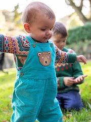 Frugi Blue Fowey Fairisle Pattern Knitted Jumper - Image 5 of 5