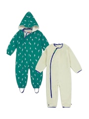 Muddy Puddles Green Waterproof 3-in-1 Puddlesuit - Image 4 of 11