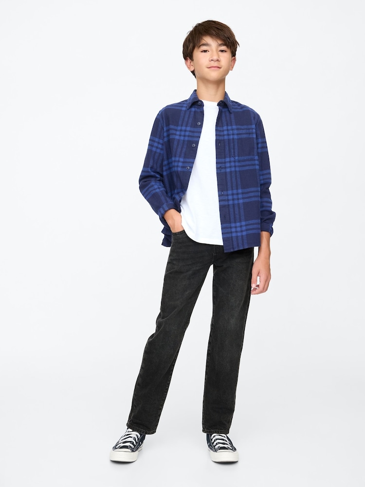 Gap Black Original Straight Fit Pull On Jeans (5-13yrs) (5-13yrs) - Image 1 of 6 Gap Black Original Straight Fit Pull On Jeans (5-13yrs) (5-13yrs) - Image 1 of 6