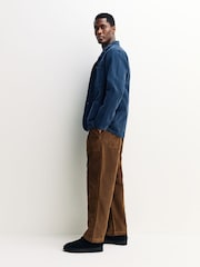 Service Works Blue Brushed Cord Server Suit Jacket - Image 2 of 5