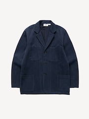 Service Works Blue Brushed Cord Server Suit Jacket - Image 5 of 5