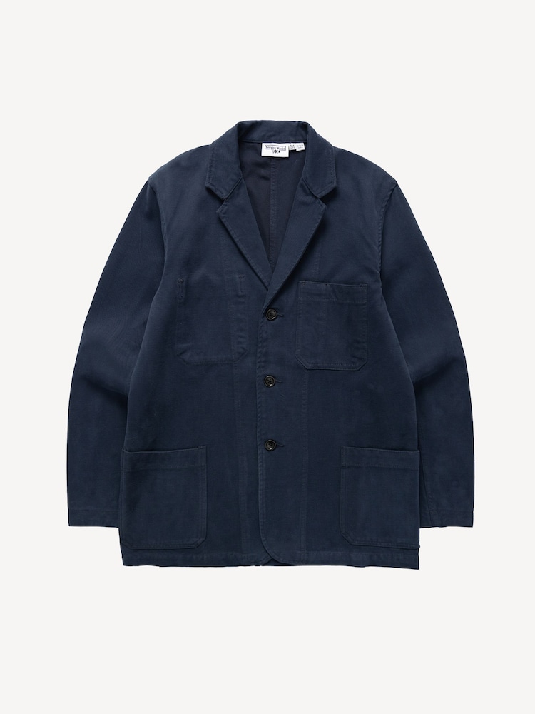 Service Works Blue Brushed Cord Server Suit Jacket - Image 5 of 5