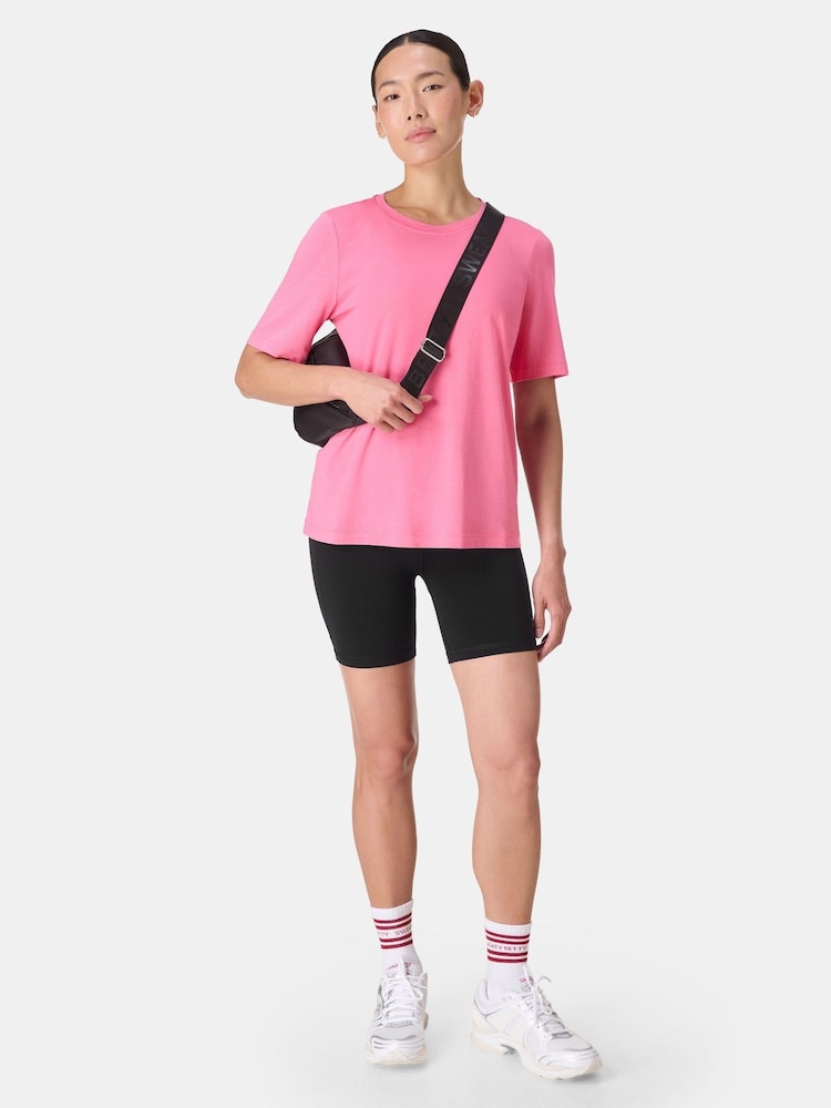 Sweaty Betty Pink Essential Crew Neck T-Shirt - Image 2 of 7