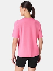 Sweaty Betty Pink Essential Crew Neck T-Shirt - Image 3 of 7