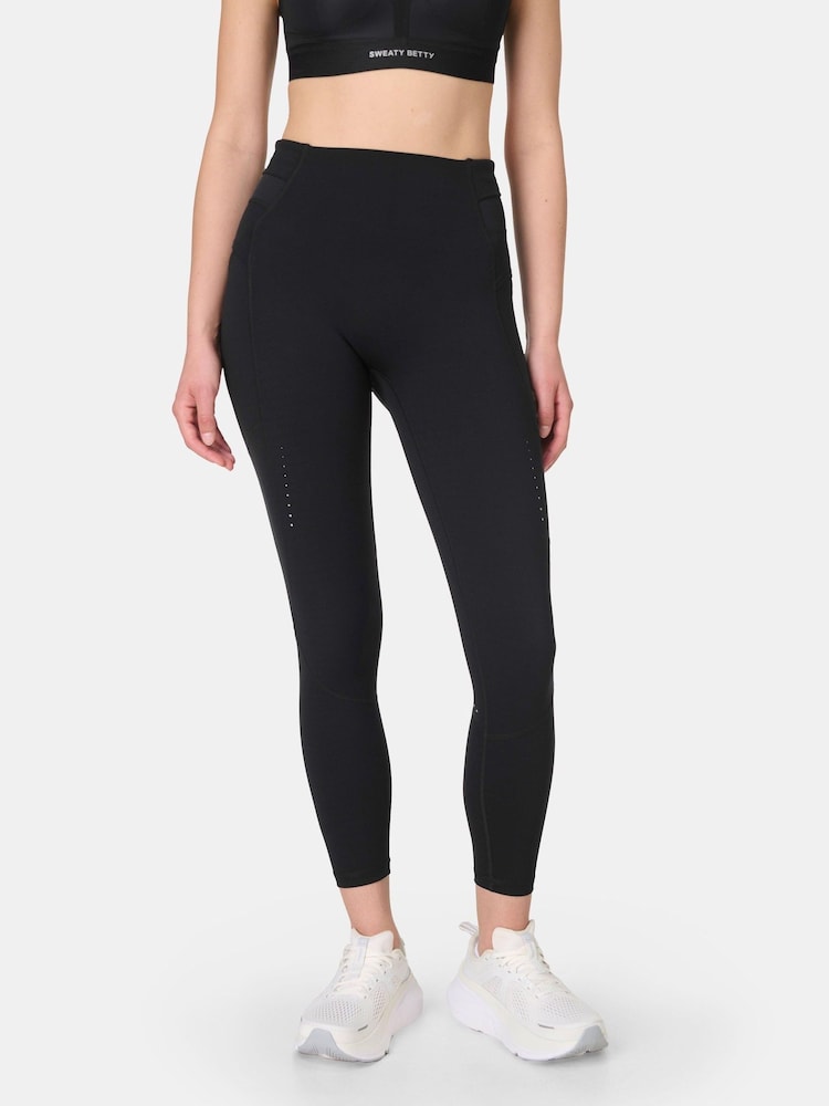 Sweaty Betty Black 7/8 Length Ultimate Run Leggings - Image 1 of 8 Sweaty Betty Black 7/8 Length Ultimate Run Leggings - Image 1 of 8