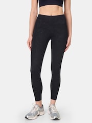 Sweaty Betty Black 7/8 Length Power Embossed Workout Leggings - Image 1 of 8