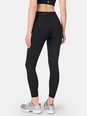 Sweaty Betty Black 7/8 Length Power Embossed Workout Leggings - Image 2 of 8