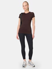 Sweaty Betty Black 7/8 Length Power Embossed Workout Leggings - Image 3 of 8