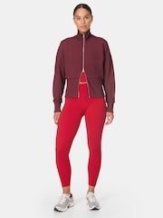 Sweaty Betty Red After Class Zip-Up Sweatshirt - Image 4 of 6